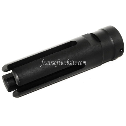 Golden Eagle 80mm 4-Prong G36 Frein de Bouche Cache-Flamme Convient pour -14mm CCW sens antihoraire Canon Fusil Airsoft Noir