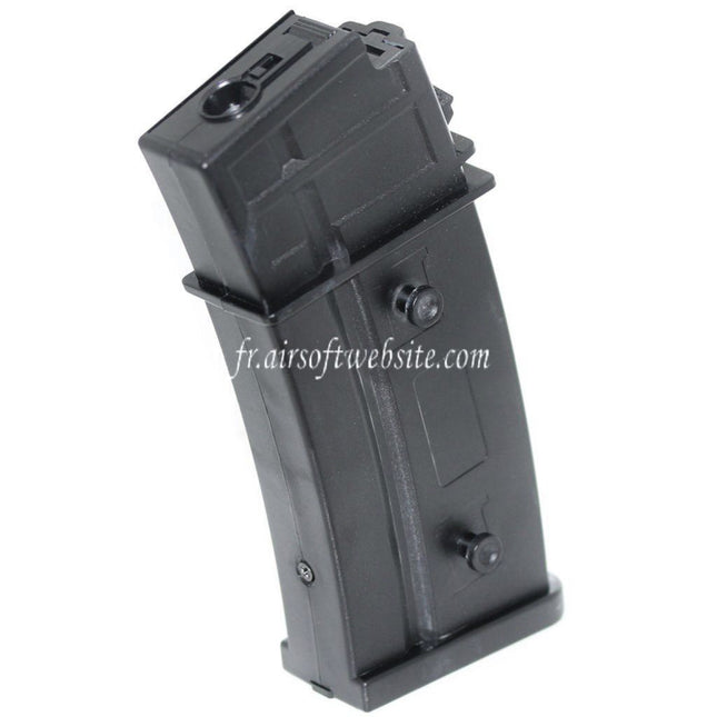 BATTLEAXE 430 Billes Hi-Cap Flash Chargeur Convient pour G36 Série AEG Fusil Airsoft Noir