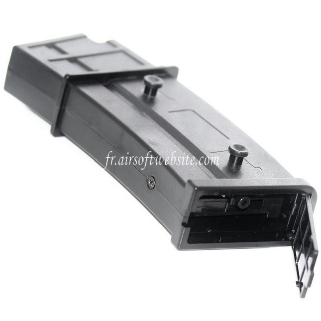 BATTLEAXE 430 Billes Hi-Cap Flash Chargeur Convient pour G36 Série AEG Fusil Airsoft Noir