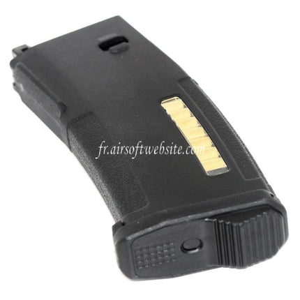 PTS 120 Billes EPM Mid-Cap Enhanced Polymère Chargeur Convient pour Systema PTW M4 M16 Série Fusil Airsoft Noir