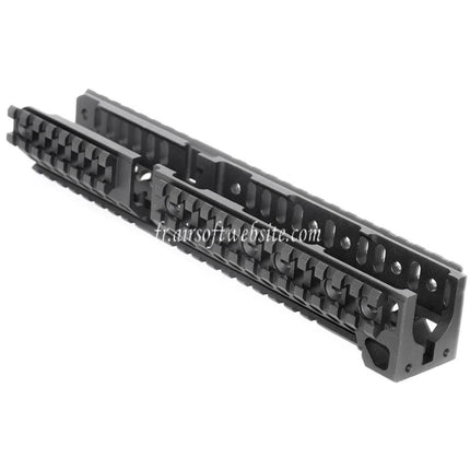 5KU CNC Aluminum 254mm B30 Style Long Bas Rail de Garde-Main Convient pour LCT GHK E&L Tokyo Marui AK Série AEG GBB Fusil Airsoft Noir