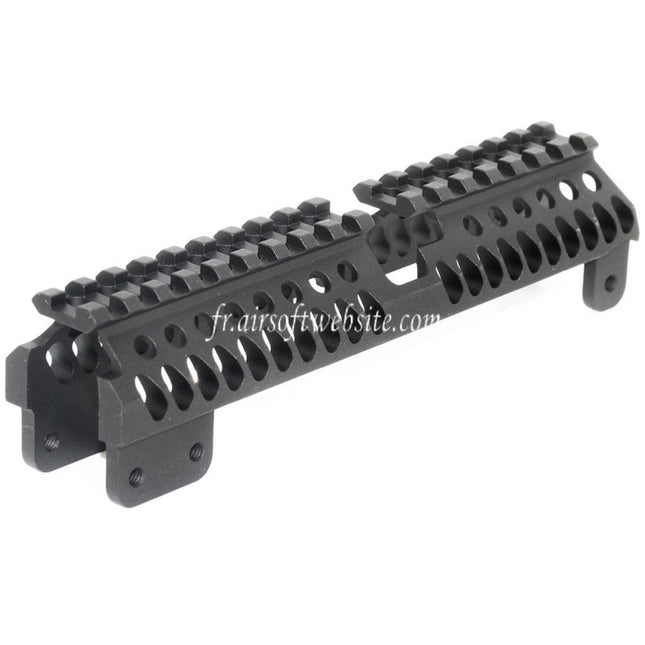 5KU 196mm B-31 Style Extra Long Haut Rail de Garde-Main Convient pour AK Série AEG Fusil Airsoft Noir