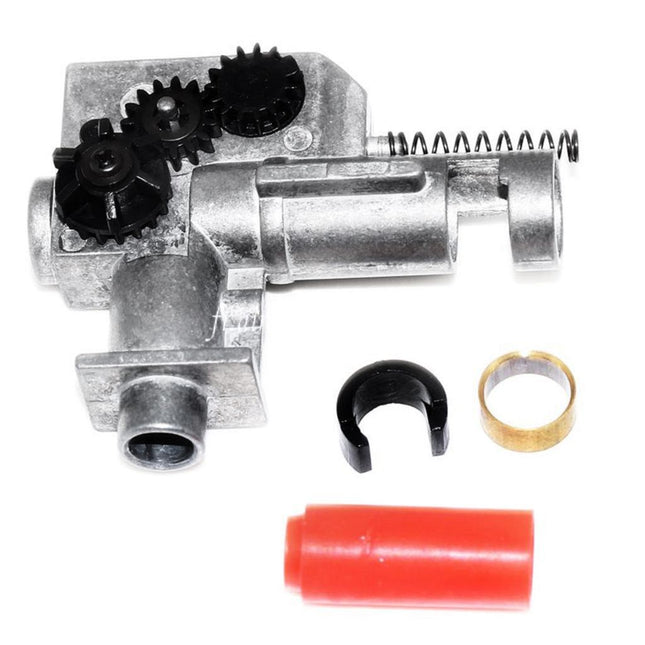 SHS Métal One-Piece Hop Up Chambre Set Convient pour V2 Vitesse Boîte Version 2 M4 M16 Série AEG Fusil Airsoft