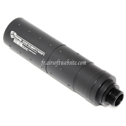 APS Silencieux avec Adaptateur -14mm -12mm CCW sens antihoraire Convient pour ACP601 606 Black Hornet Tokyo Marui G17 Série GBB Pistolet Airsoft