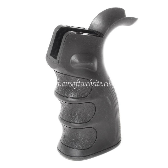 Airsoft Website Surface Rugueuse & Rainures des doigts Ergonomique Pistolet Poignée Convient pour M4 M16 GBB Fusil Noir
