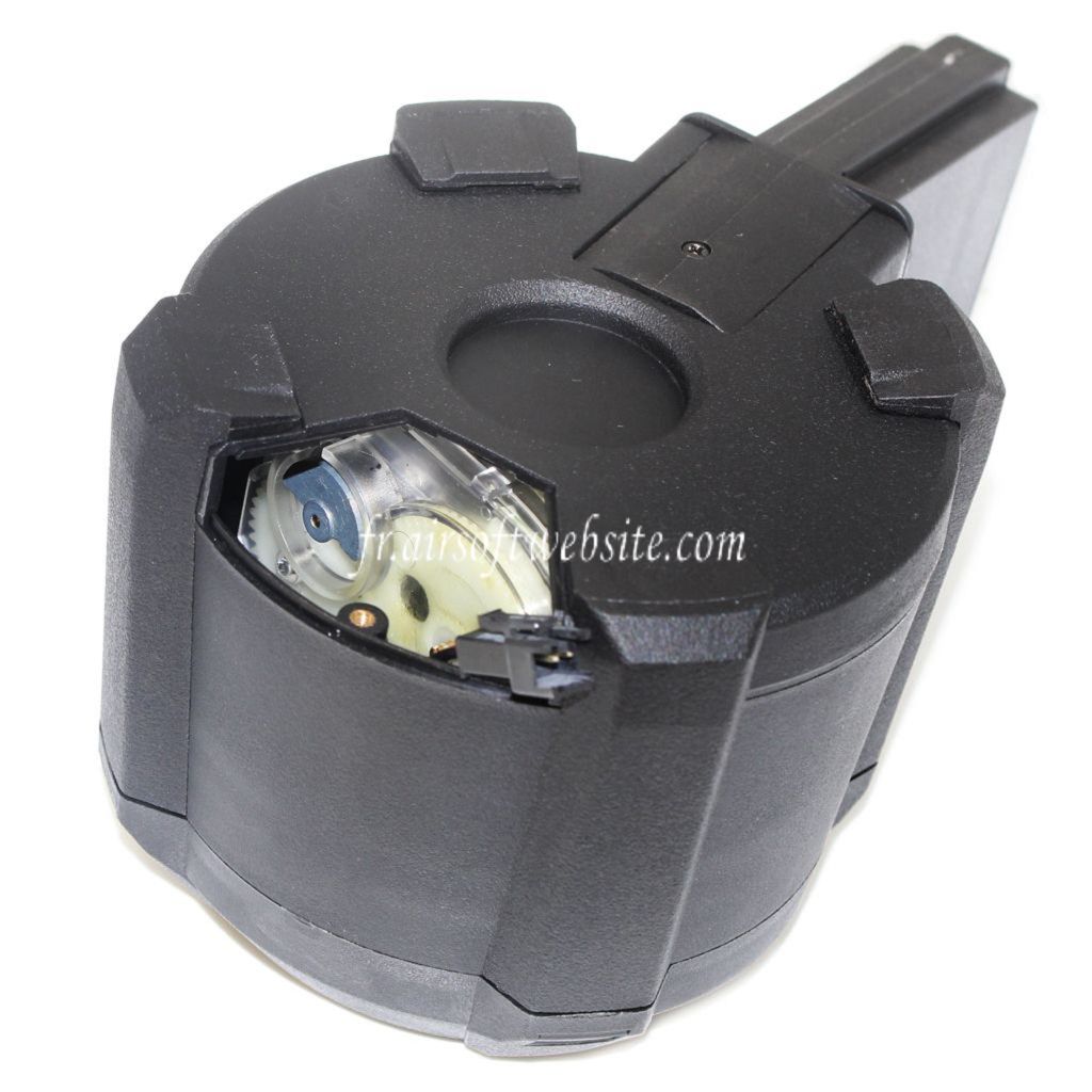 BATTLEAXE 1400 Billes Électrique Chargeur Tambour Convient pour M4 M16 Série AEG Fusil Airsoft Noir