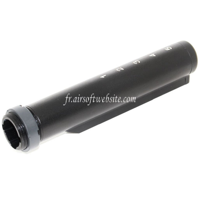 E&C 6-Positions Crosse Buffer Tube Convient pour M4 M16 Série AEG Fusil Airsoft Noir