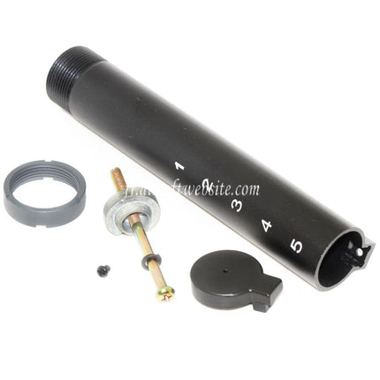 E&C 6-Positions Crosse Buffer Tube Convient pour M4 M16 Série AEG Fusil Airsoft Noir