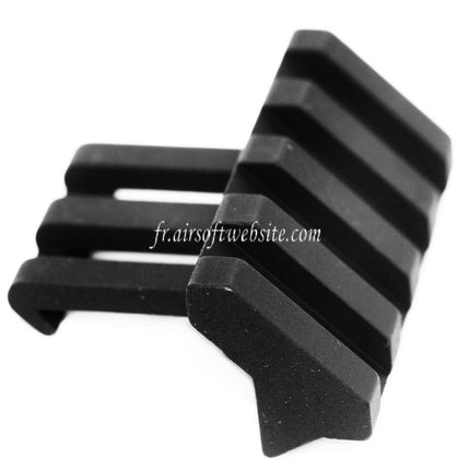 APS PER Phantom 4-Slots Offset 45 Degré 20mm Picatinny Rail Montage Noir