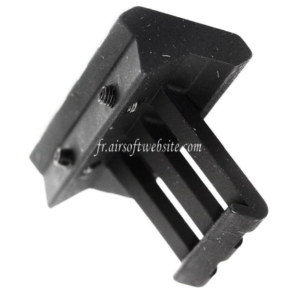 APS PER Phantom 4-Slots Offset 45 Degré 20mm Picatinny Rail Montage Noir