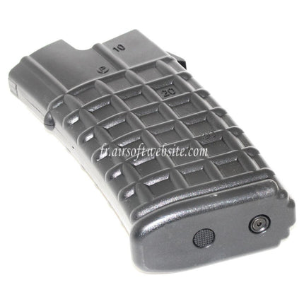 Battleaxe 70 Billes Mid-Cap Chargeur Convient pour APS / Jing Gong JG / Classic Army / Tokyo Marui AUG Série AEG Fusil Airsoft Noir