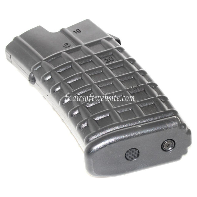 Battleaxe 70 Billes Mid-Cap Chargeur Convient pour APS / Jing Gong JG / Classic Army / Tokyo Marui AUG Série AEG Fusil Airsoft Noir