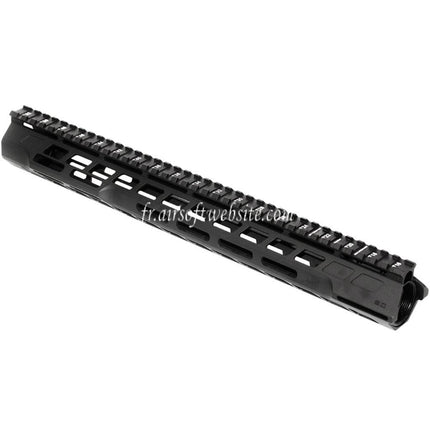APS CNC 15 Pouces PER Phantom 5.0 M-LOK Rail de Garde-Main Convient pour APS CYMA G&P JG Tokyo Marui M4 M16 Série AEG Fusil Airsoft Noir