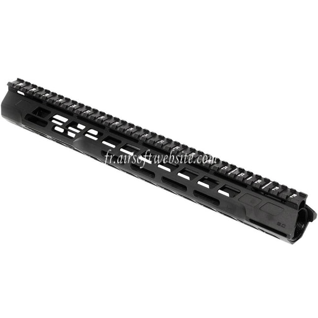 APS CNC 15 Pouces PER Phantom 5.0 M-LOK Rail de Garde-Main Convient pour APS CYMA G&P JG Tokyo Marui M4 M16 Série AEG Fusil Airsoft Noir