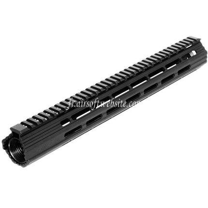 APS CNC 15 Pouces Boar 2.0 M-LOK Rail de Garde-Main Convient pour APS CYMA G&P JG Tokyo Marui M4 M16 Série AEG Fusil Airsoft Noir