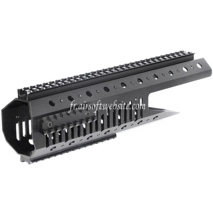 CYMA CNC Aluminum 326mm Rail de Garde-Main Convient pour CYMA Tokyo Marui M14 Série AEG Fusil Airsoft Noir