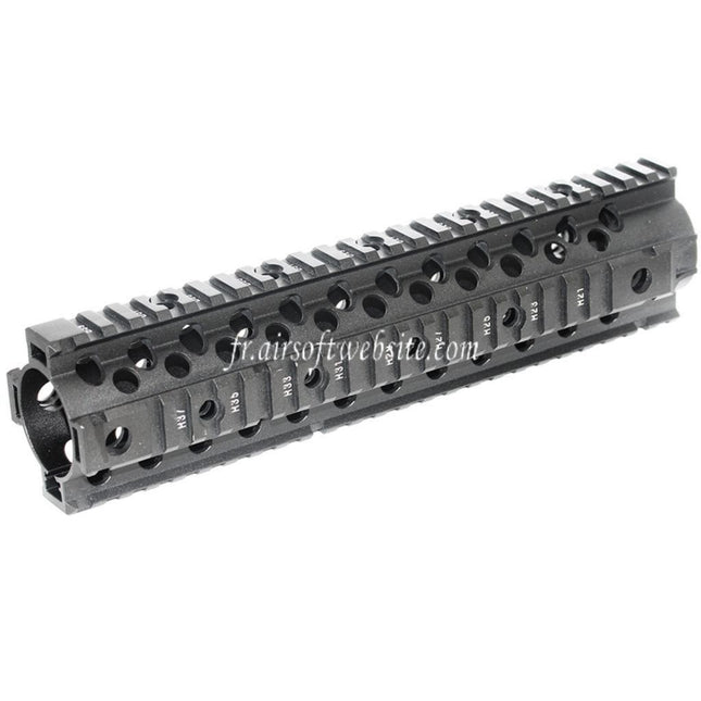 CYMA CNC Aluminum 255mm 10 Pouces Free Float RIS Rail de Garde-Main Convient pour M4 M16 Série AEG Fusil Airsoft Noir