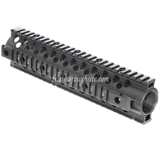 CYMA CNC Aluminum 255mm 10 Pouces Free Float RIS Rail de Garde-Main Convient pour M4 M16 Série AEG Fusil Airsoft Noir