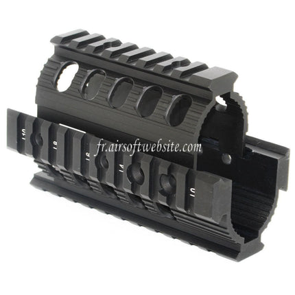 CYMA CNC Aluminum 135mm Rail de Garde-Main Convient pour Tokyo Marui D-Boys CYMA APS VFC Matrix AK74U Série AEG Fusil Airsoft Noir