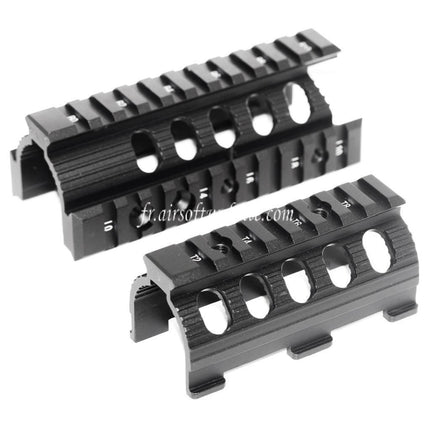 CYMA CNC Aluminum 135mm Rail de Garde-Main Convient pour Tokyo Marui D-Boys CYMA APS VFC Matrix AK74U Série AEG Fusil Airsoft Noir
