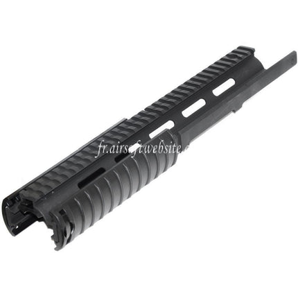 CYMA CNC Aluminum 370mm RAS Rail de Garde-Main avec Rail cover Convient pour CYMA Tokyo Marui G&P JG M14 Série AEG Fusil Airsoft Noir