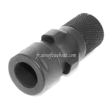 CYMA Metall Mündungsbremse Muzzle Adapter Passend für CM041 CM049 MP5 AEG Airsoft Gewehr Schwarz