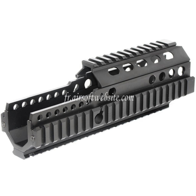 Airsoft Website 225mm 9 Pouces CNC Aluminium 4-Side Rail de Garde-Main Convient pour ARMY G&G L85 R85 AEG Fusil Noir