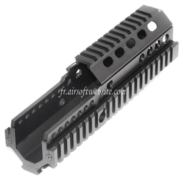 Airsoft Website 225mm 9 Pouces CNC Aluminium 4-Side Rail de Garde-Main Convient pour ARMY G&G L85 R85 AEG Fusil Noir