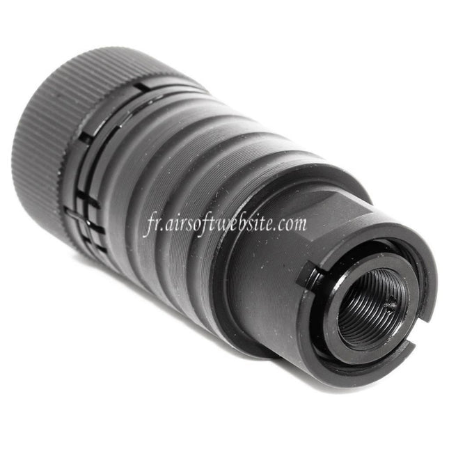 CYMA Adjustable Sound Amplifying Design AK74 Frein de Bouche Convient pour -14mm CCW sens antihoraire Canon Fusil Airsoft Noir