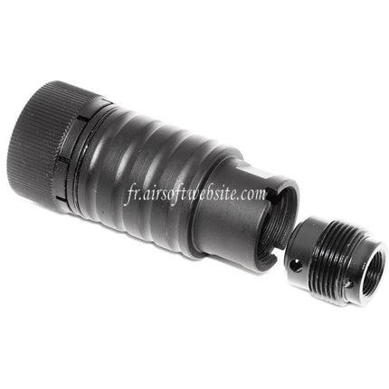 CYMA Adjustable Sound Amplifying Design AK74 Frein de Bouche Convient pour -14mm CCW sens antihoraire Canon Fusil Airsoft Noir