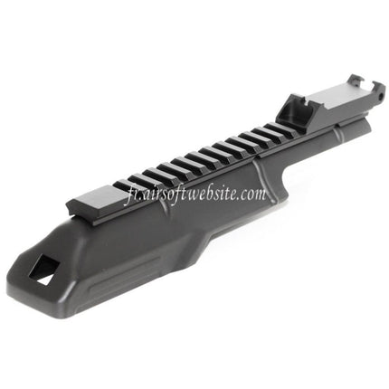 CYMA Haut Boîtier Couverture avec 20mm Tactical Rail La hausse Convient pour D-Boys JG Jing Gong Golden Eagle CYMA Tokyo Marui AKS74U Série AEG Fusil Airsoft Noir