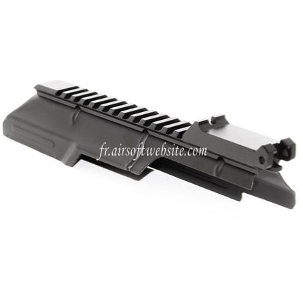 CYMA Haut Boîtier Couverture avec 20mm Tactical Rail La hausse Convient pour D-Boys JG Jing Gong Golden Eagle CYMA Tokyo Marui AKS74U Série AEG Fusil Airsoft Noir