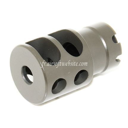 Airsoft Website 55mm DTK-2 Style Frein de Bouche Cache-Flamme Convient pour -14mm CCW sens antihoraire Canon Fusil