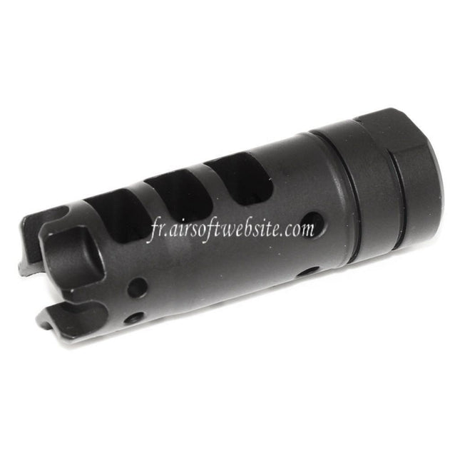 Airsoft Website 64mm Dragon 556 AK Style Métal Frein de Bouche Cache-Flamme Convient pour -14mm CCW sens antihoraire Canon Fusil Noir