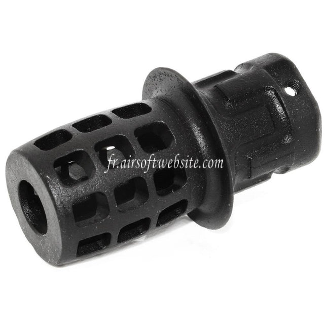 Airsoft Website 55mm Top Hat Frein de Bouche Frein de Bouche Cache-Flamme Convient pour -14mm CCW sens antihoraire Canon Fusil Noir