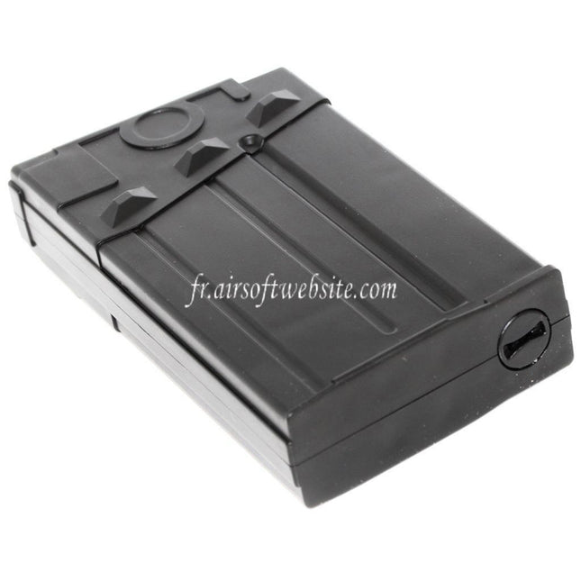 BATTLEAXE 120 Billes Plastique Mid-Cap Chargeur Convient pour Tokyo Marui G&P Matrix CYMA D-BOY Echo1 JG Classic Army ICS G&G G3 Série AEG Fusil Airsoft Noir