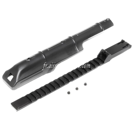 CYMA Haut Boîtier Couverture avec 20mm Tactical Rail La hausse Convient pour D-Boys Jing Gong JG Golden Eagle CYMA Tokyo Marui AK47 Série AEG Fusil Airsoft Noir