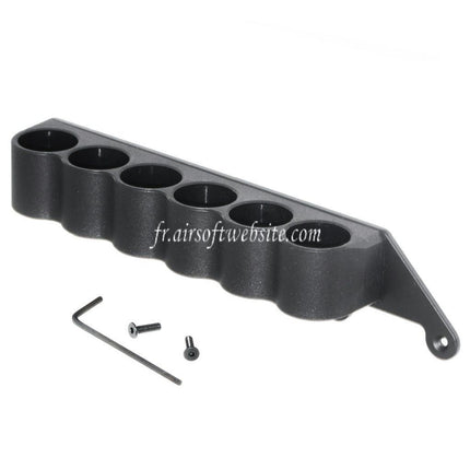 CYMA 6 Cartouche Collecteur Sac Métal Carrier Convient pour CYMA Tokyo Marui M870 Shotgun Airsoft