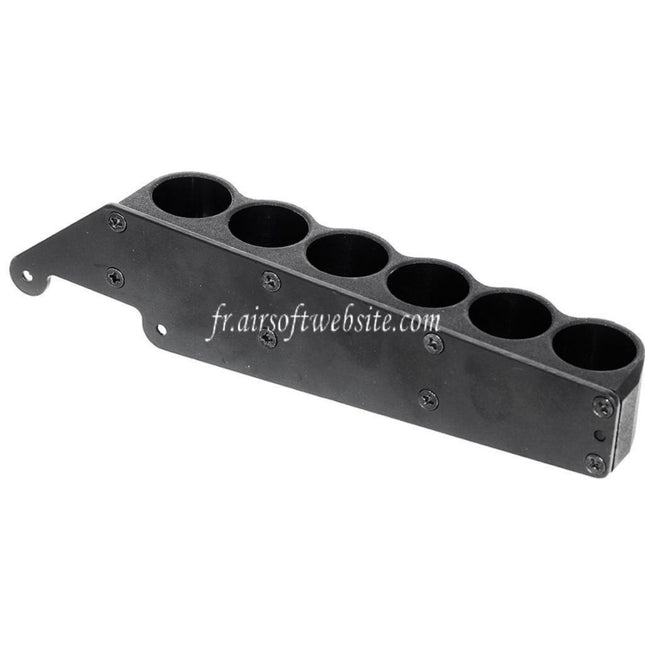 CYMA 6 Cartouche Collecteur Sac Métal Carrier Convient pour CYMA Tokyo Marui M870 Shotgun Airsoft