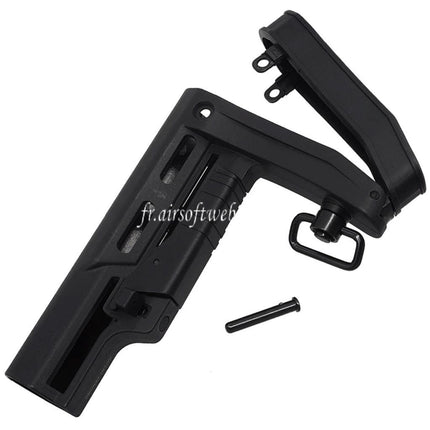 APS RS-2 Rétractable Crosse Convient pour M4 M16 Série AEG Fusils Airsoft Noir