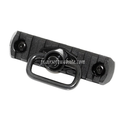 APS 7-Slots MIL-STD 1913 Rail M-LOK Rail Segment Plaque avec QD Sangle Pivot