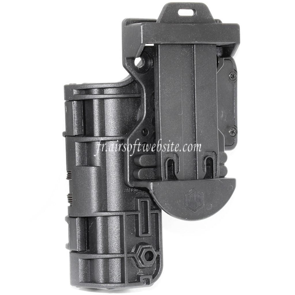 APS Quantum Mechanics OWB Condition 3 Carry Quick Tactical Étui Convient pour G19 G23 Série Pistolet Airsoft Noir
