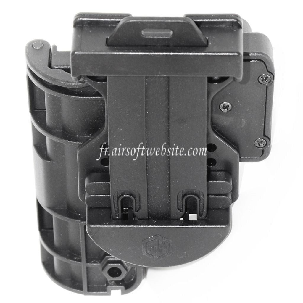 APS Quantum Mechanics OWB Condition 3 Carry Quick Tactical Étui Convient pour G19 G23 Série Pistolet Airsoft Noir