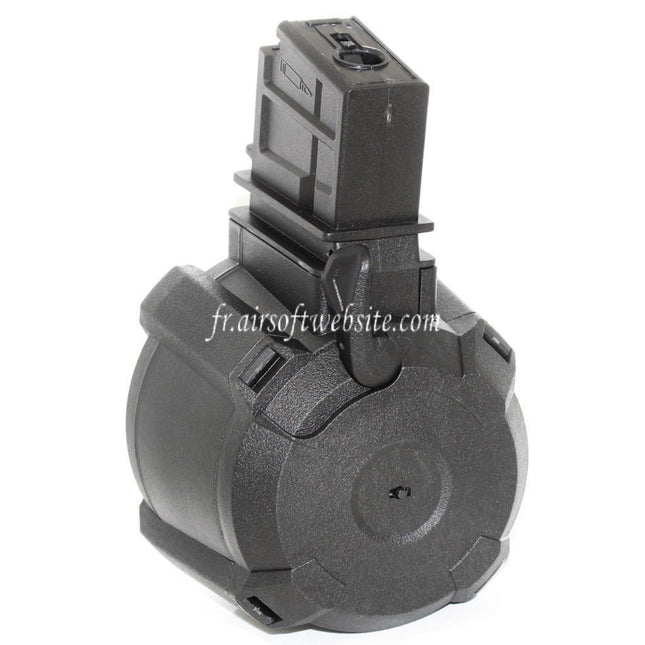 BATTLEAXE 1400 Billes Électrique Chargeur Tambour Convient pour G36 Série AEG Fusil Airsoft
