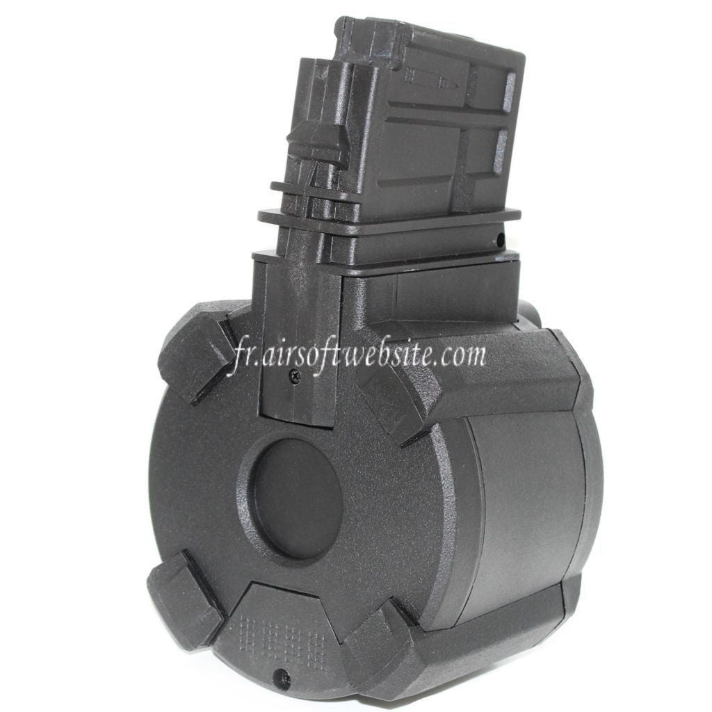 BATTLEAXE 1400 Billes Contrôle du son Électrique Chargeur Tambour Convient pour G36 Série AEG Fusil Airsoft