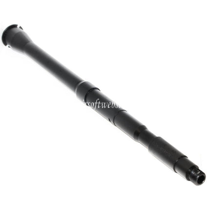 5KU 14.5 Pouces Aluminium One Piece Canon Extérieur -14mm CCW Fileté Convient pour WA M4 Série GBB Fusil Airsoft Noir