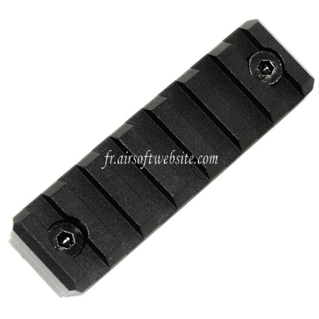 CYMA 75mm 7-Slots 20mm Rail Panel Convient pour M-LOK Rail de Garde-Main Noir