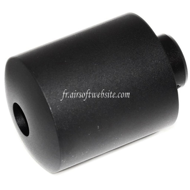 Airsoft Website 48mm/55mm Métal Frein de Bouche Cache-Flamme Convient pour -14mm CCW sens antihoraire Canon Fusil Airsoft Noir