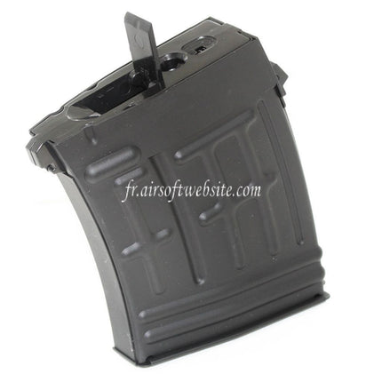 CYMA 120 Billes Hi-Cap Chargeur Convient pour S&T RS CYMA Tokyo Marui SVD Série AEG Fusil Airsoft Noir