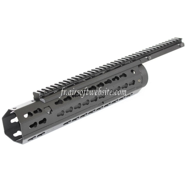 CYMA Keymod Modular Rail de Garde-Main Convient pour CYMA CM079 Tokyo Marui M4 Série AEG Fusil Airsoft Noir